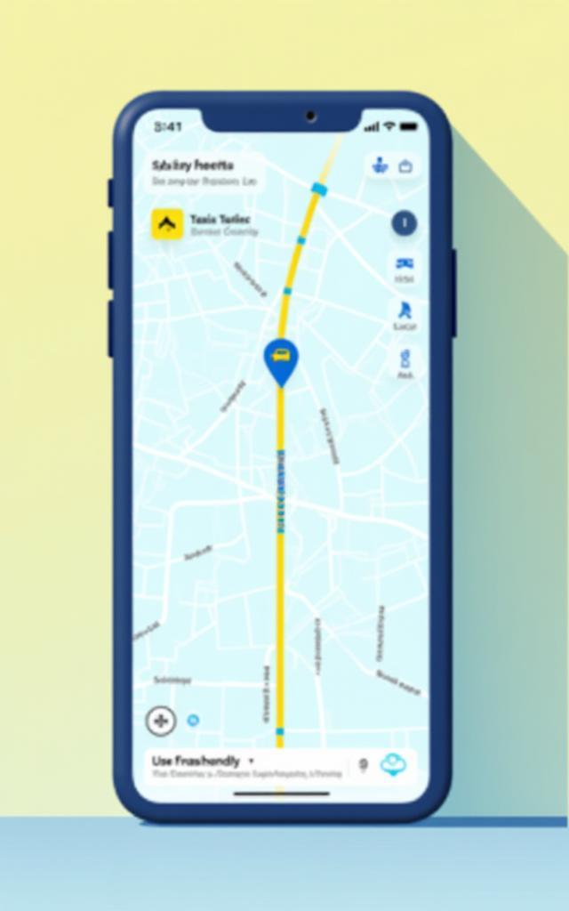 Mobile app screenshot showing live driver tracking